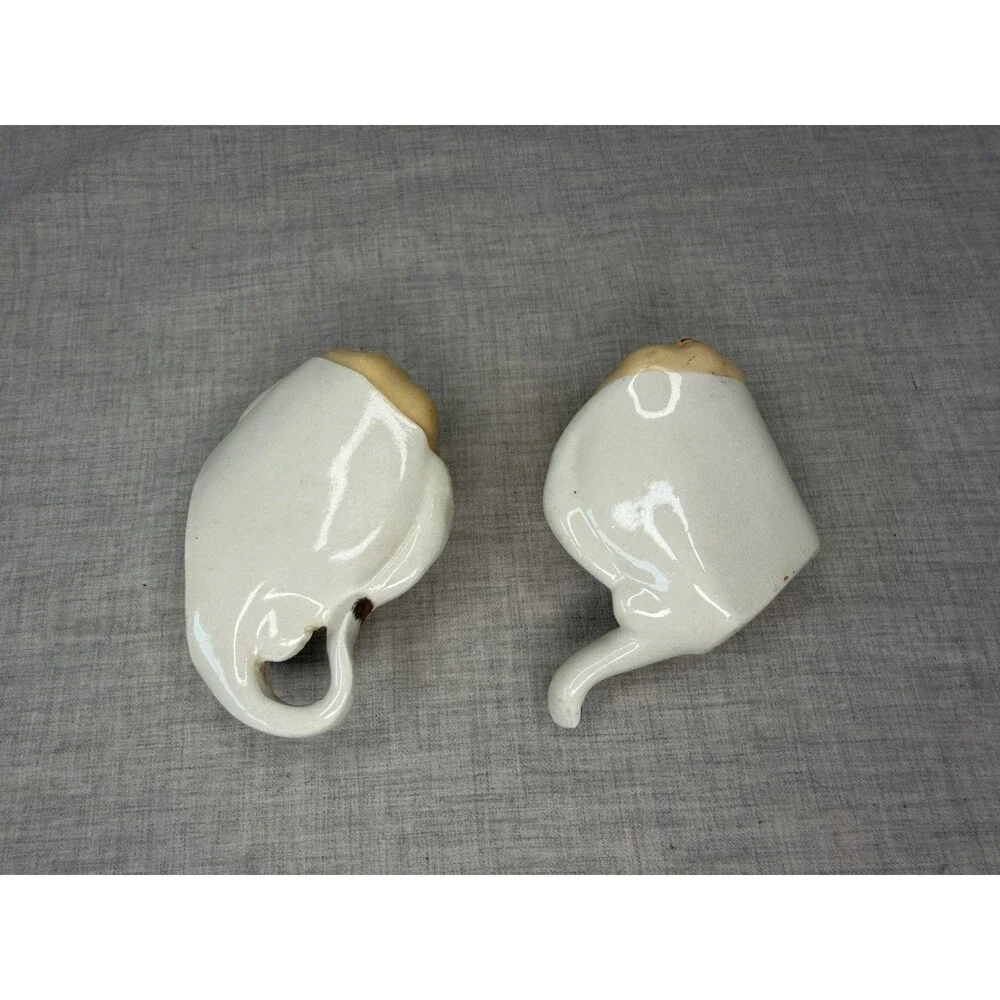 Anthropomorphic Anthro Stingray Red Polka Dot Salt Pepper Shakers 1950's